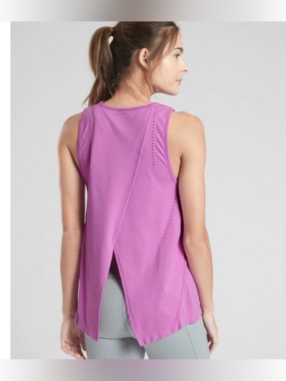 Athleta Foothill Seamless Tank in Purple | Size Small